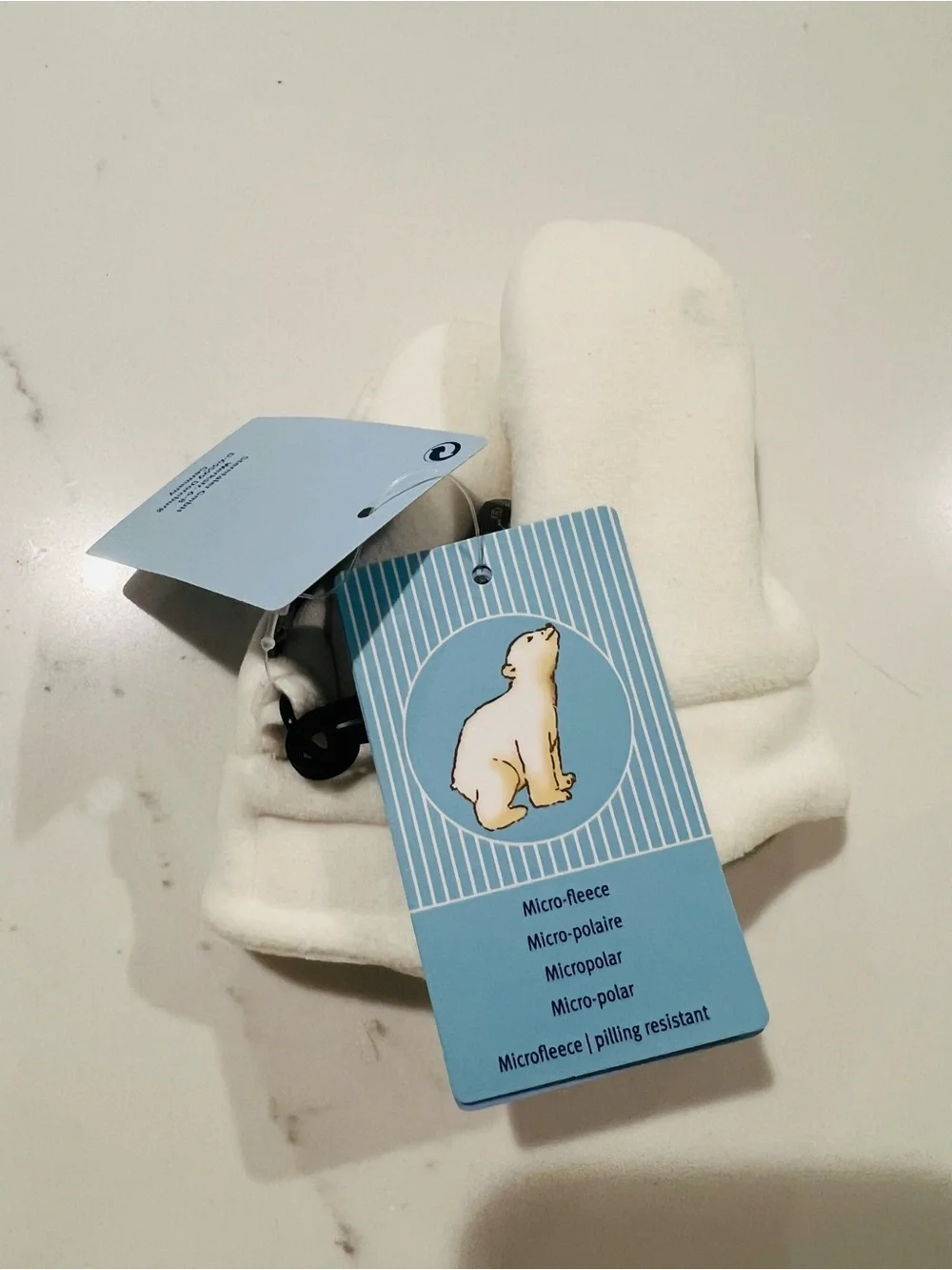 Newborn micro fleece gloves/ mittens, from Germany